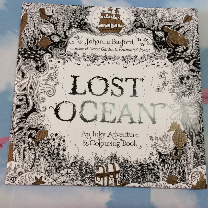 

88 Pages Lost Ocean English Edition Secret Garden Coloring Book For Children Adults Kids Relieve Stress art coloring books