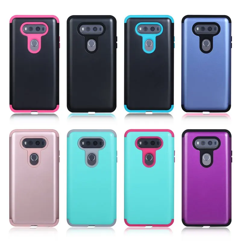 3in1 Hybrid Heavy Duty Protection Silicone Shock Absorber Protective Hard Case Cover for LG V20