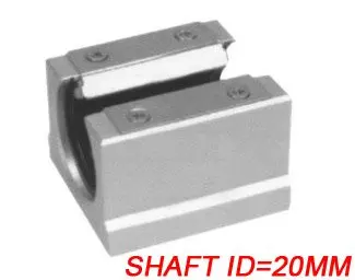 Free Shipping 10PCS/Lot SBR20UU CNC Linear Ball Bearing Support Unit Pillow Blocks  With Platen 20mm SBR Series