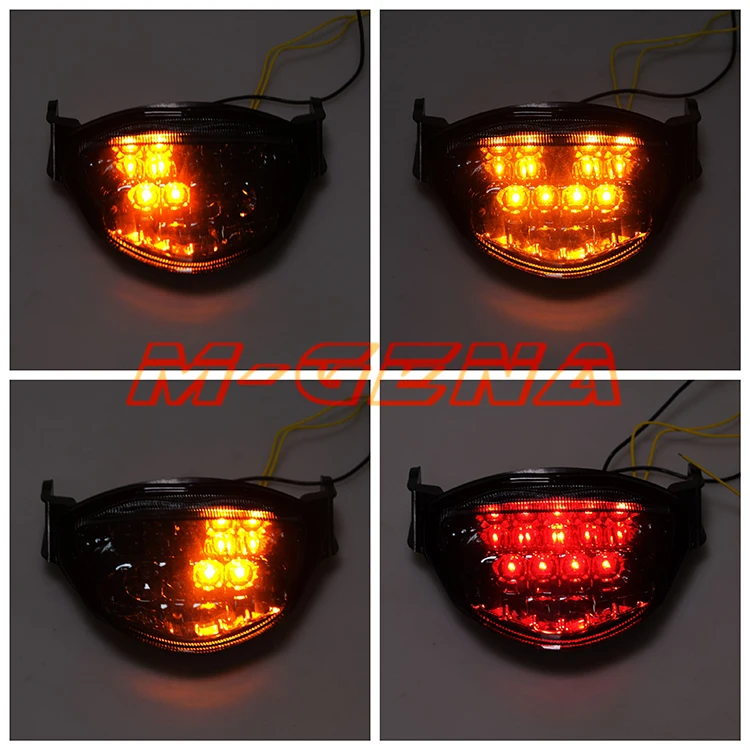 دراجة نارية LED الخلفية بدوره إشارة الذيل وقف ضوء مصباح متكامل ل GSXR1000 GSXR 1000 2005 2006 05 06 K5