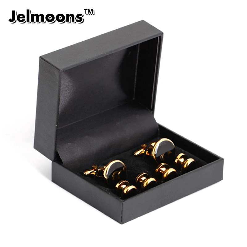 12pcs Black Button and Cufflinks Display Storage Case Cufflinks and studs Box