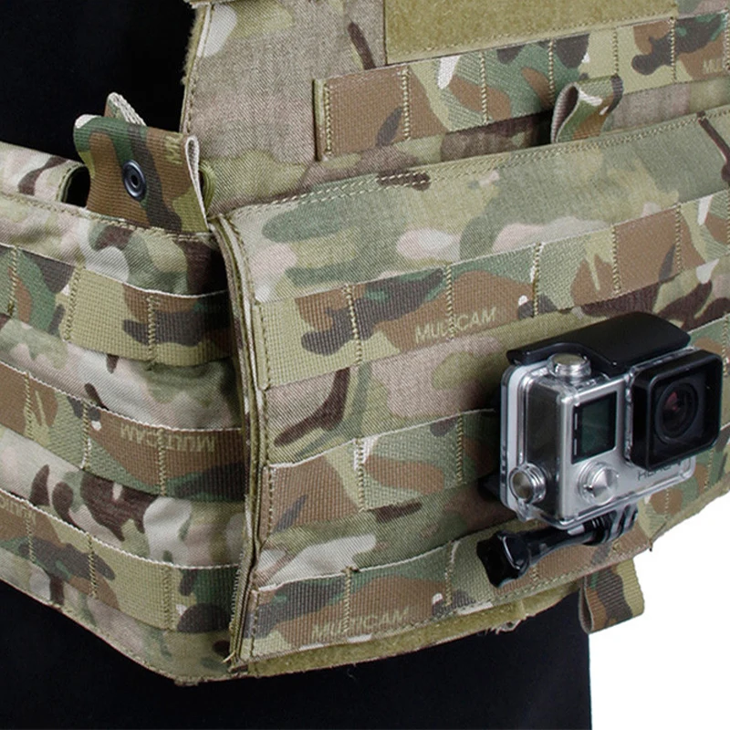 Aluminum Molle Tactical Vest Connection Base Mount for Gopro 13 12 9 7 6 5 Insta360 SJ4000 SJ7000 Yi 4K DJI OSMO Action Camera - Image 4