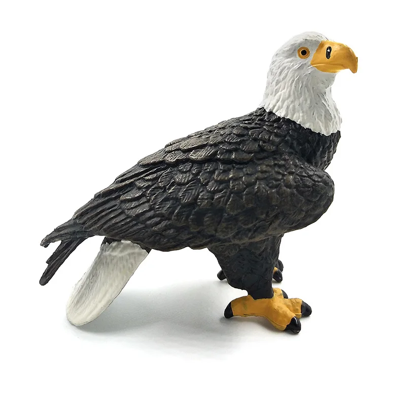 Simulation Bald eagle Snowy Owl bird figurine Animal Model home decor miniature fairy garden decoration accessories modern craft