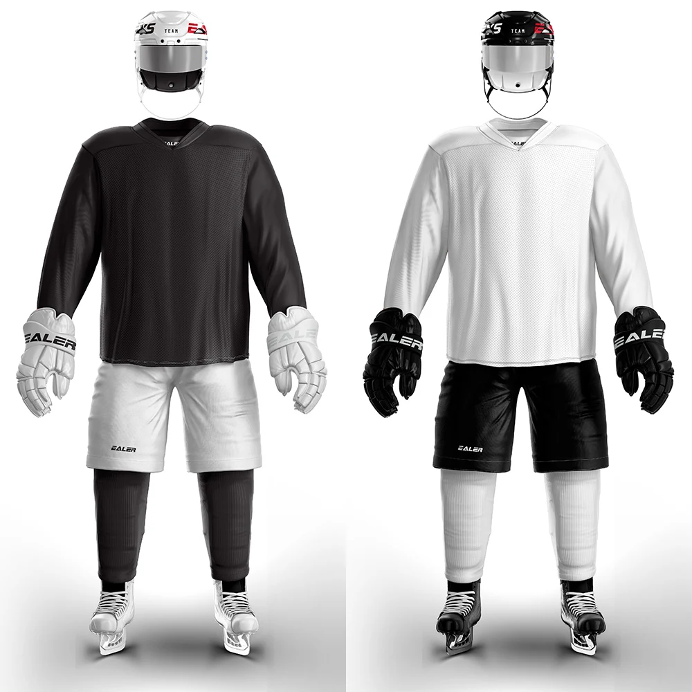 COLDINDOOR  2 pieces single color home and away hockey jersey for practice H6000