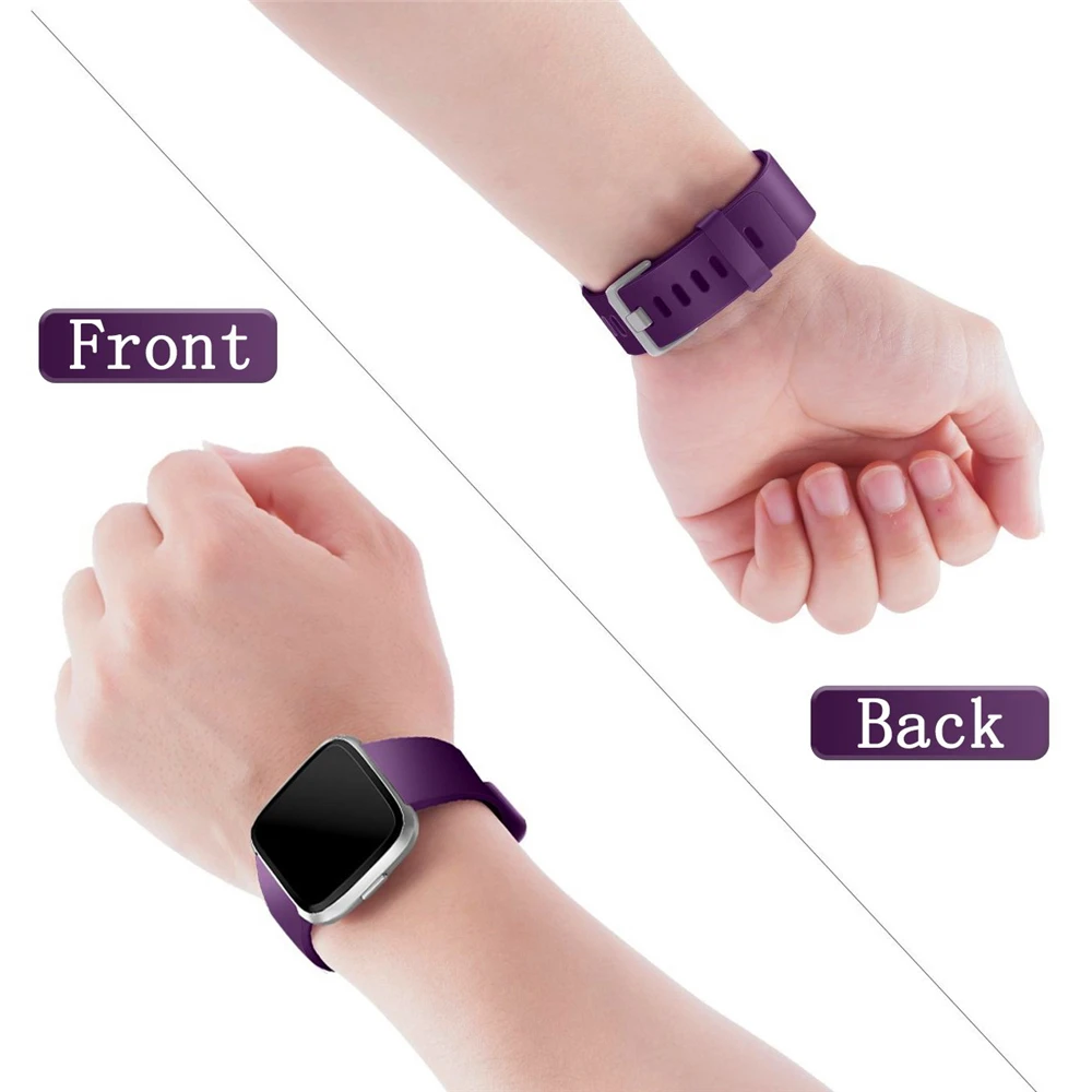 Replacement Band For Fitbit Versa/Versa Lite Starp Soft Silicone Waterproof Wrist Accessories Strap For Fit bit Versa Bracelet