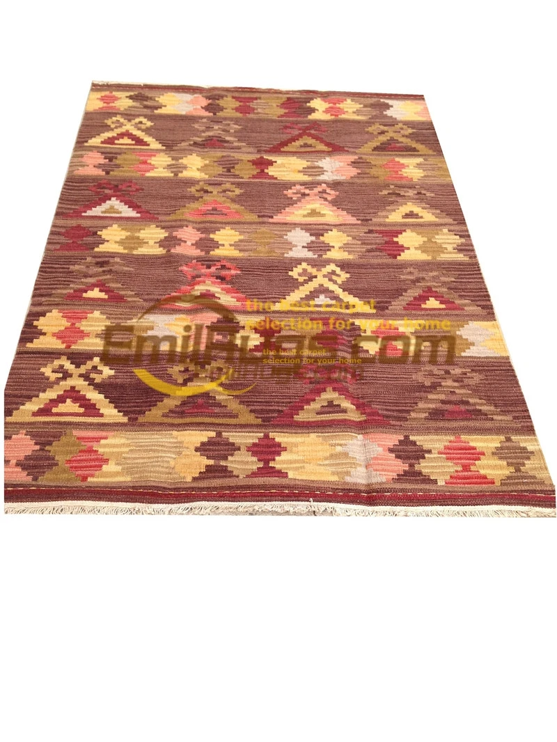 Kilim Fabric Handmade Carpets For Living Room Pattern Geometric Rug Turkish Carpets Natural Sheep Wool