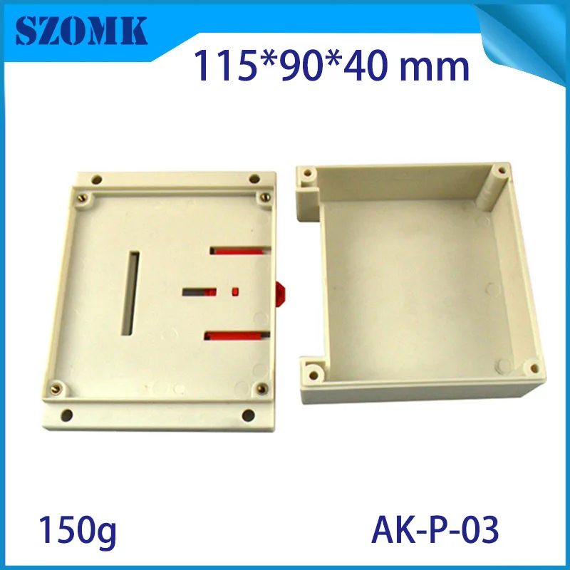 szomk din rail enclosure junction box for gps tracker (10Pcs) 115*90*40mm szomk plastic outlet boxes instrument enclosure case