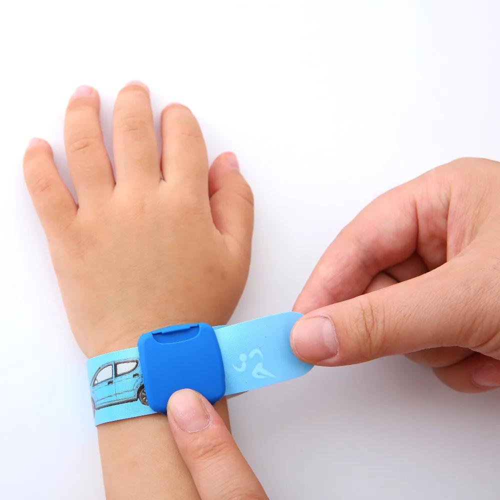 Children Kids SOS ID Wristband Reuseable Identity Safety Band Baby Adjustable Bracelet Silicone Armband