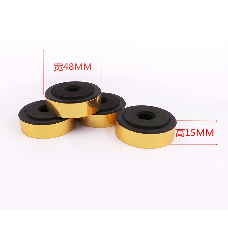 4pcs 48mm Isolation Feet Mats For Furniture Table Audio Non-slip Decorative Mat HiFi Stand Pad QDD9255