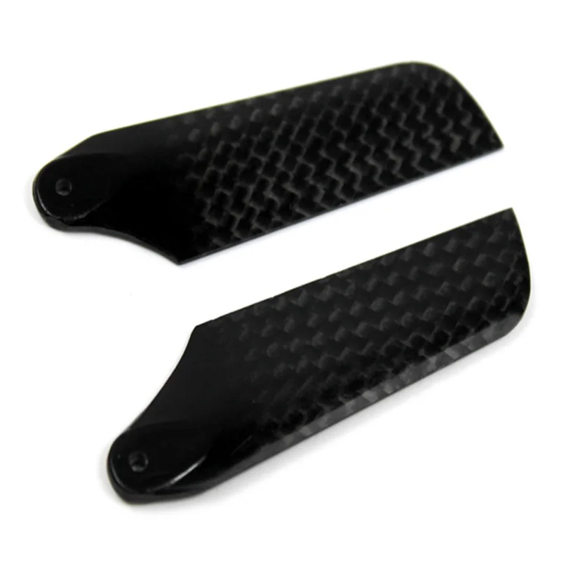 2 Pairs FY 62mm Carbon Fiber Tail Rotor Blades for Align T-rex 450 V2 V3 PRO DFC RC Helicopter