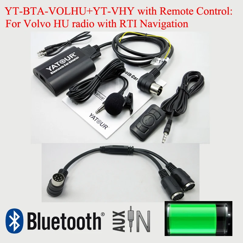 Yatour samochodowy Bluetooth adapter audio dla Volvo C70 S40 S60 S80 V40 V70 XC70