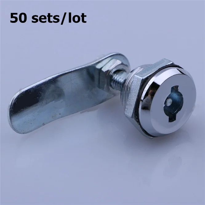 

50 sets Cam Cylinder Locks Door Cabinet Mailbox Drawer Cupboard Locker Security Furniture Locks Rotary tongue lock Hardware