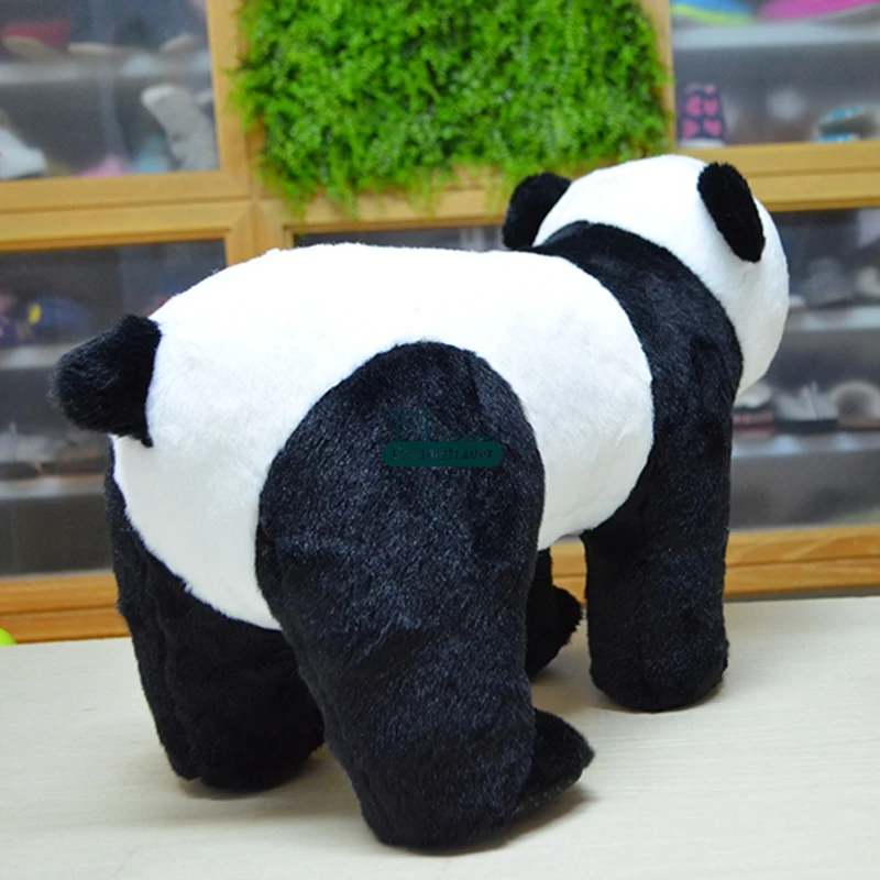 Dorimytrader 52cm x 27cm x 21cm Realistic Animal Panda Plush Toy Chair Stuffed Pandas Sofa Can Ride on Children Gift Decoration