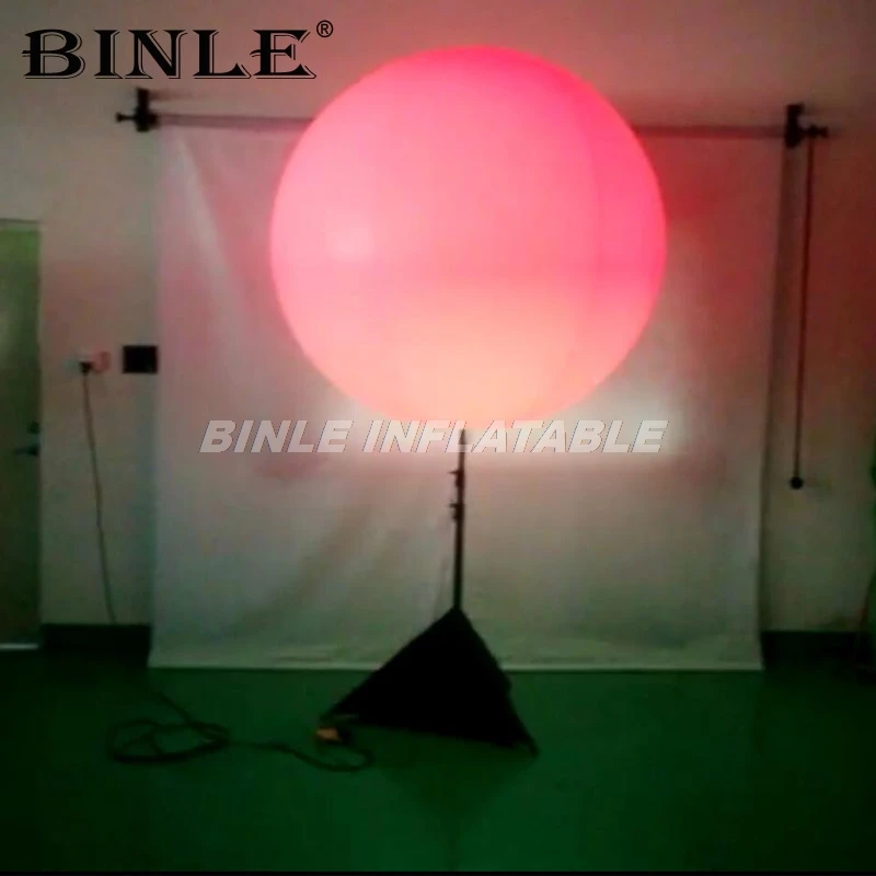 Trípode inflable que brilla en la oscuridad, soporte cambiable de 16 colores, 1,5md, Bola de luz led, fiesta de globos, decoración para eventos, gran oferta