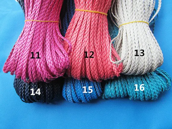 100Yds 5mm 32 Colors Flat Faux Braid Leather Cords String Rope,Jewelry Beading String, For Bracelet & Necklace,DIY Jewellry