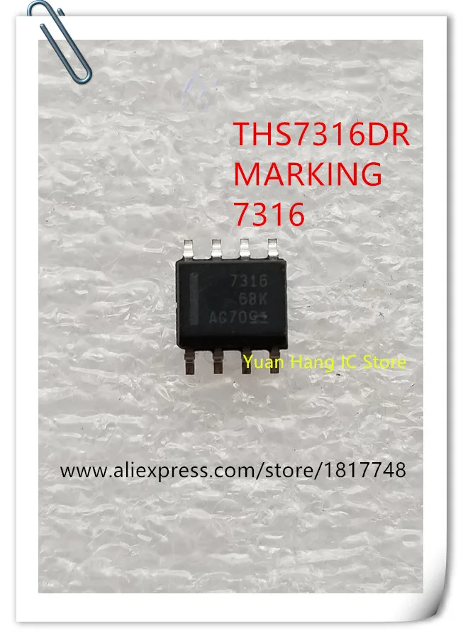 10PCS THS7316DR THS7316D THS7316 MARKING 7316  100%NEW