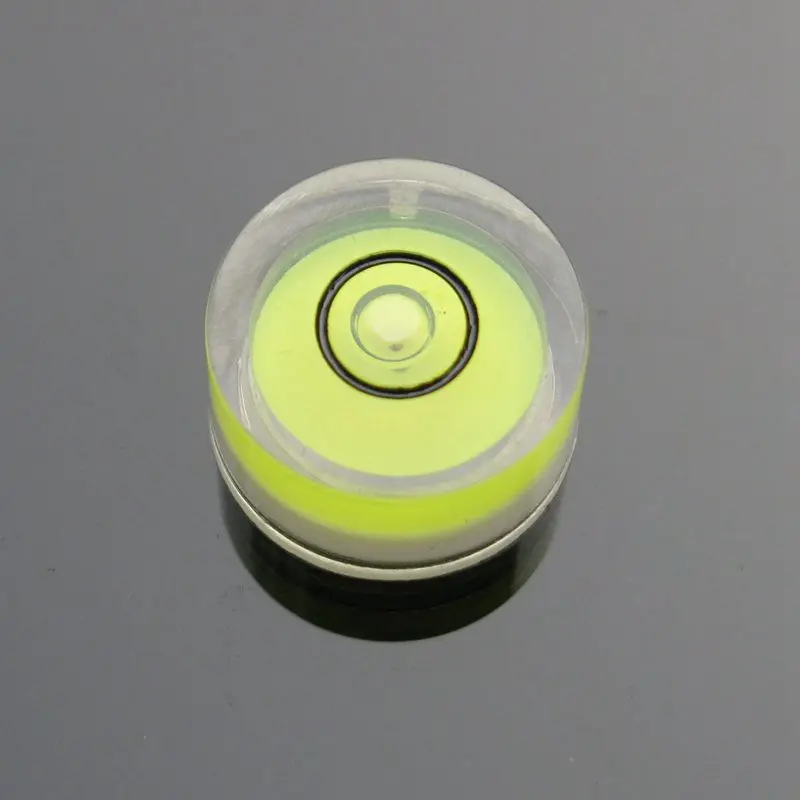 HACCURY 12*6mm Plastic Universal level Circular Mini bubble level bubble spirit level measurement instrument