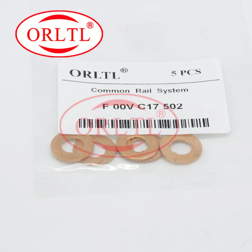 30 PCS ORLTL F00VC17502 size: 7.1*15*1.00mm Parts Washer Ring Injector Copper Washer F OOV C17 502 Thickness=1mm FOOVC17502