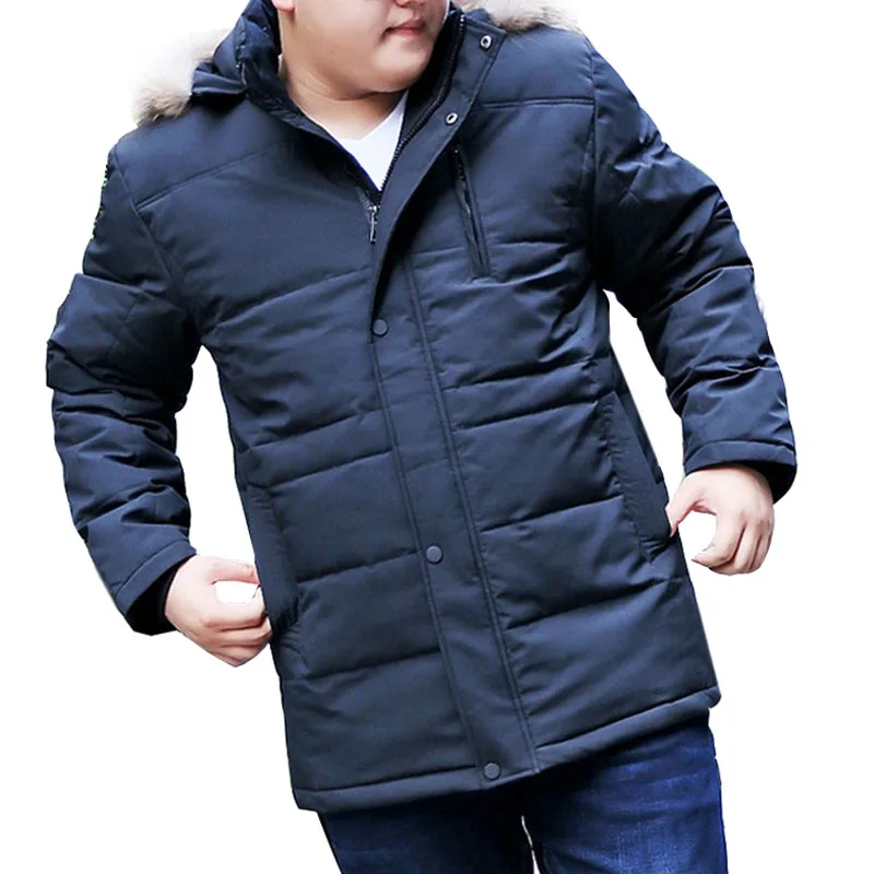 MFERLIER Large Size Thick Warm Down Jackets 8XL 9XL 10XL Long Sleeve Winter Coats