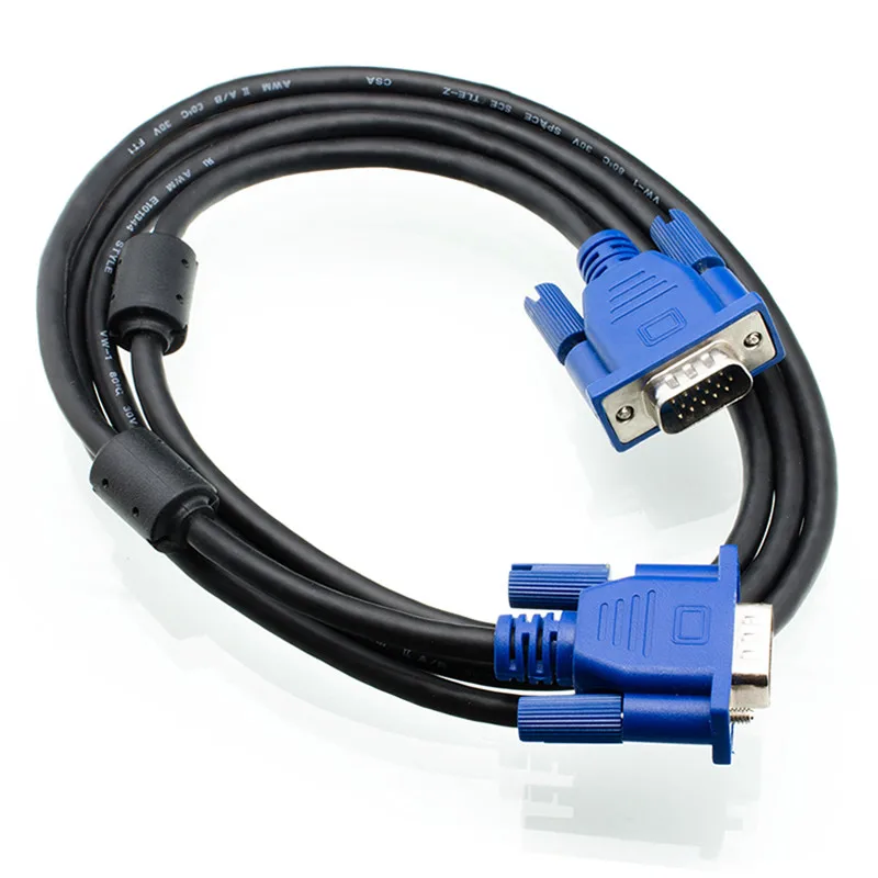 VGA Cable Male to MaleBraided Shielding High Premium HDTV VGA computer tv display signal cable 0.3m/0.5m/1.2m/3m