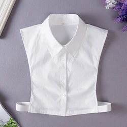 YSMILE Y Unisex Black White Fake Collar New Arrive Large Size Women Men Detachable Collar Shirt Suit Vest Neck Decoration Collar