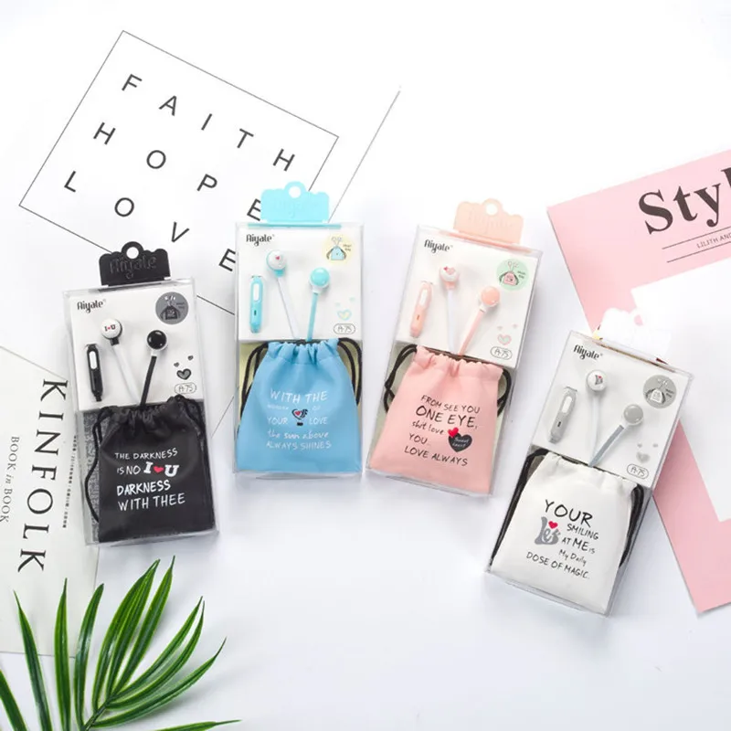 CHICLITS милые наушники с героями мультфильмов для девочек, наушники с сердечком 3,5 мм и сумкой для хранения, микрофон для Xiaomi, детские рождественские подарки