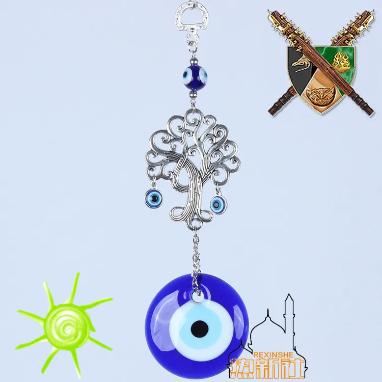 Turkey blue eyes wishing tree ornaments Muslim peace pendant evil 