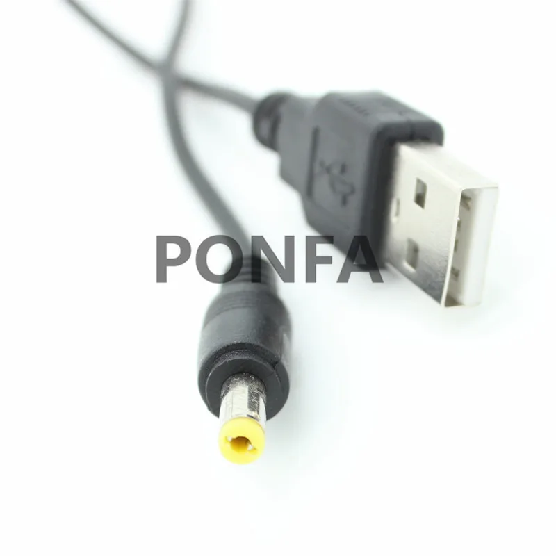 1M 3A Black DC Power Plug cable USB A To DC 4.0*1.7 4.0*1.7mm 4.0mm x 1.7mm 4.0x1.7mm Jack charge charging Cable 3FT