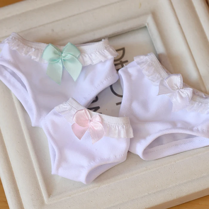 New 1/3 1/4 1/6 BJD MSD SD DD YOSD Doll Clothes White Elastic force Underwear