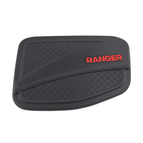 Imagen 2 del producto Para Ford Ranger T6 T7 T8 2012-2021 cubierta de tanque de combustible Exterior cubierta de Gas de plástico ABS negro mate 4X4 accesorios de coche