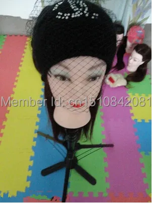 Free Shipping!! New Arrival 100% High Temperature Hair Styling  Mannequin Training Model  Head With Wig Display