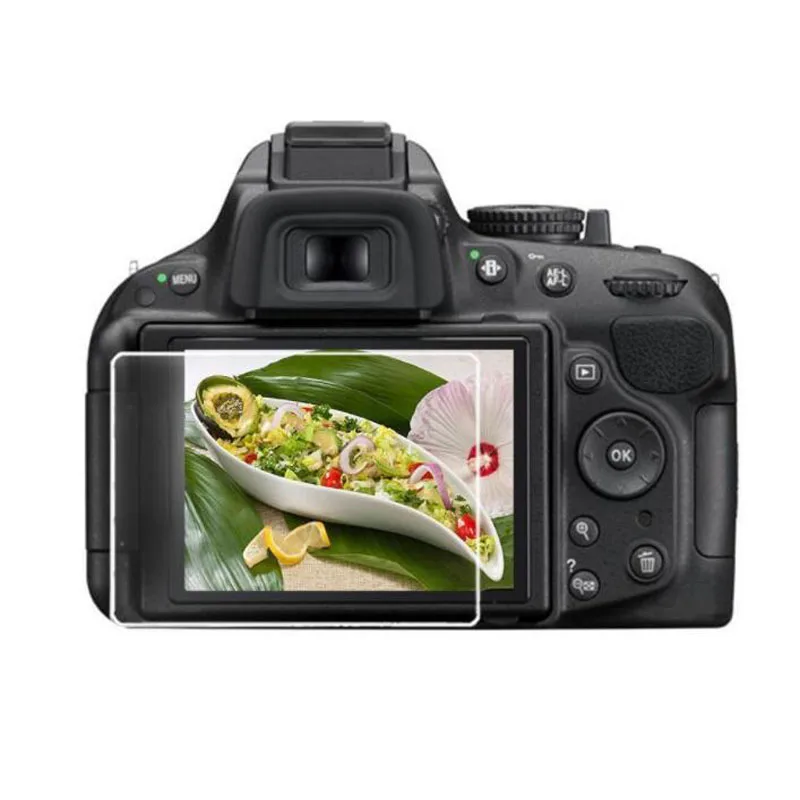 Tempered Glass Protector Guard Cover for Nikon D5100 D5200 DSLR Camera LCD Display Screen Protective Film Protection