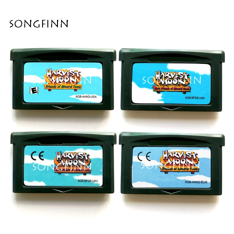 Harvest Moon เพื่อนของ Mineral Town Series หน่วยความจำการ์ดสำหรับ32บิตเครื่องเล่นวิดีโอเกมอุปกรณ์เสริม
