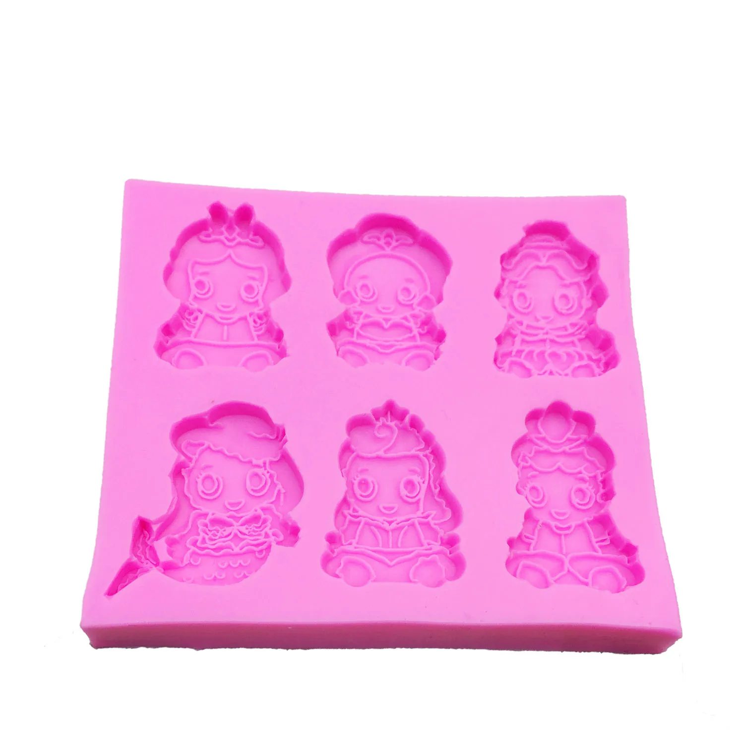 M0676 Cake Decorating Tools Mermaid Princess Fondant Cake Mold Chocolate Dessert Pastry Baking Decorative Diy Tools