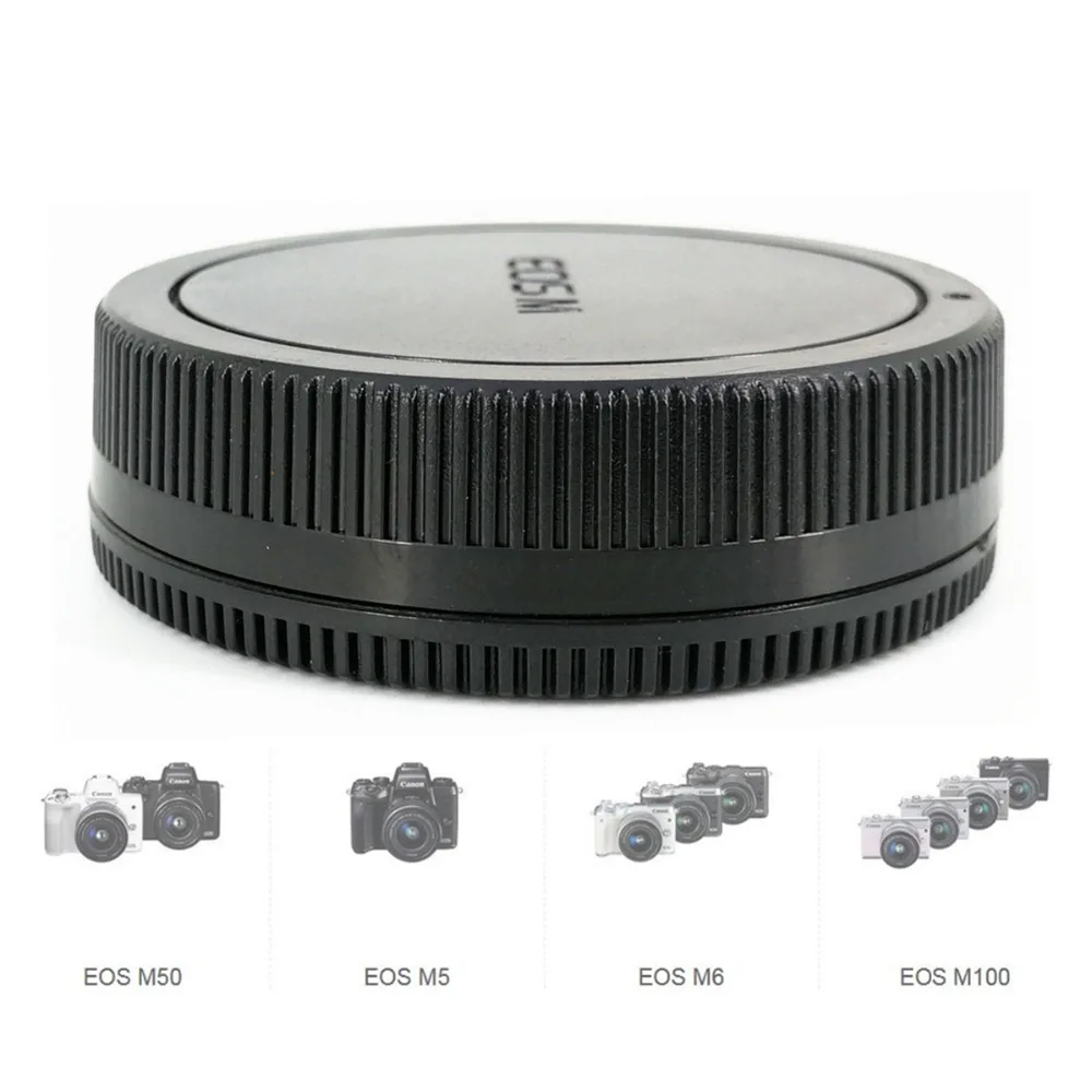 Camera Front Body Cap + Rear Lens Cap replace R-F-4 for Canon EOS M EOSM M2 M3 M5 M6 Mark II M10 M50 M100 M200 and EF-M Lenses