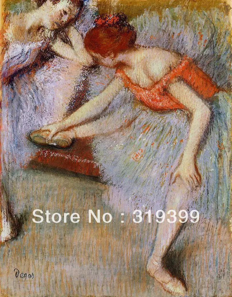 100% handmade Oil Painting Reproduction on Linen Canvas,Dancers  by edgar degas,Free  Shipping,museum quality,oil paintings