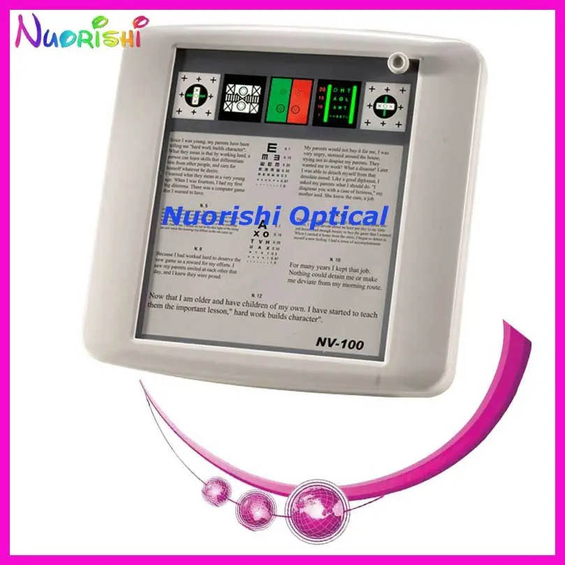 

NV100 New near vision tester near visual acuity tsster near vision chart lowest shipping costs !