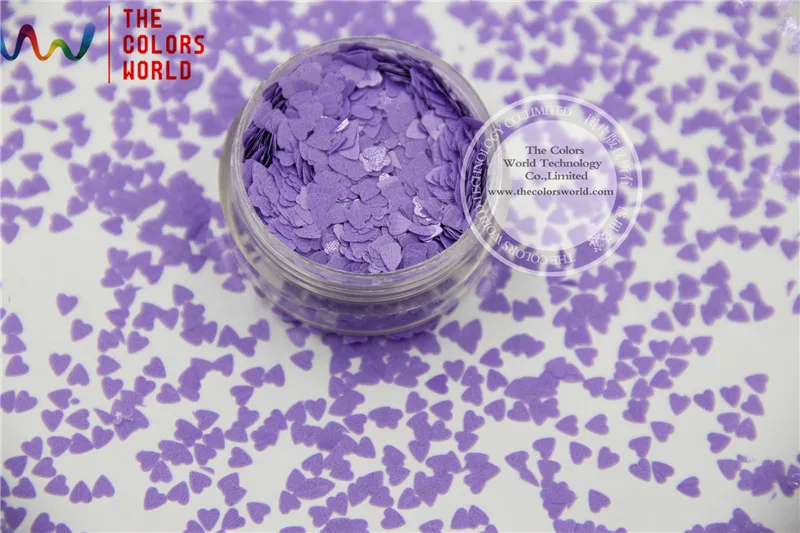 TCH308 3,0 MM Größe Solvent Resistant Mate Farben Herz form glitter für nagellack, nail art oder andere DIY dekoration