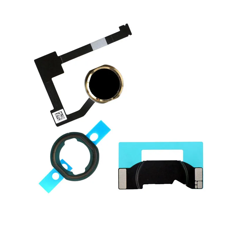 For iPad 6 Air 2 A1566 A1567 Home Button Flex Cable Assembly + Home Key Rubber Gasket and Spacer Holder for iPad mini 4