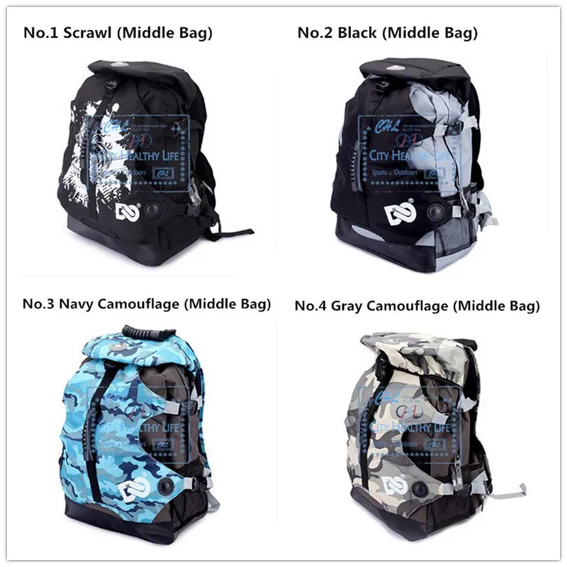 DC Skating Bags Sports BackPacks Bags Backpack bag for Gym Sports Style SEBA Powerslide RB Skate Shoes Free Shipping