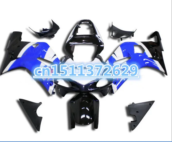 Hey-ABS blue white black Fairing kit for A GSXR600 750 01 02 03 GSX-R600 750 GSXR600 GSXR750 K1 2001 2002 2003 for Suzuki