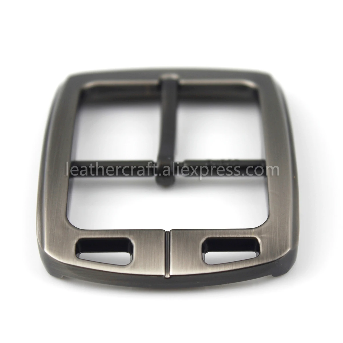 1pcs 40mm Fashion Belt Buckle Men Casual Metal Laser Brushed Buckle Single Pin  Center Bar for leather Crafts Belt