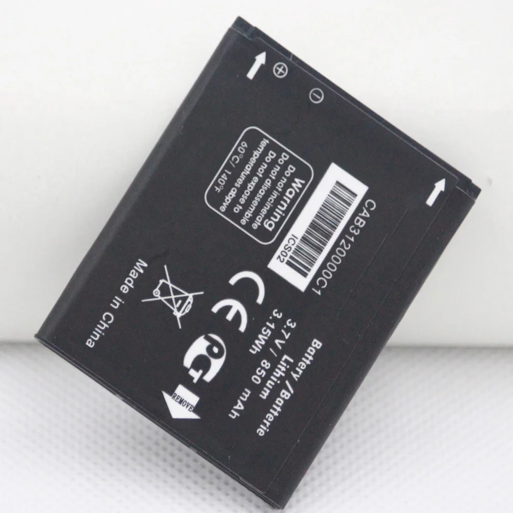 ISUNOO 850mah Phone Battery CAB3120000C1 for Alcatel CAB3120000C1 One Touch Mobile Replacement Battery