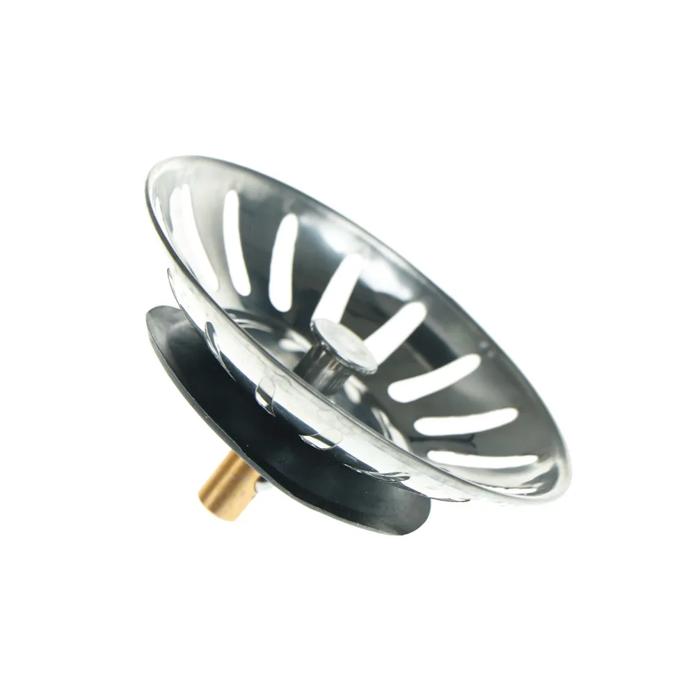 Kitchen Stainless Steel Home Kitchen Sink Drain Mesh Stopper Basket Strainer Waste Plug Bathroom Basin Sink Filter Kitchen Tool