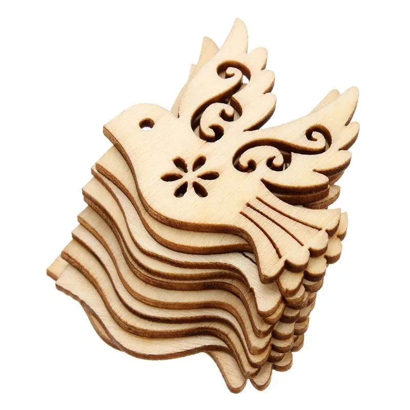 

Customized dove wood oranment party decoration wooden peace dove decoration