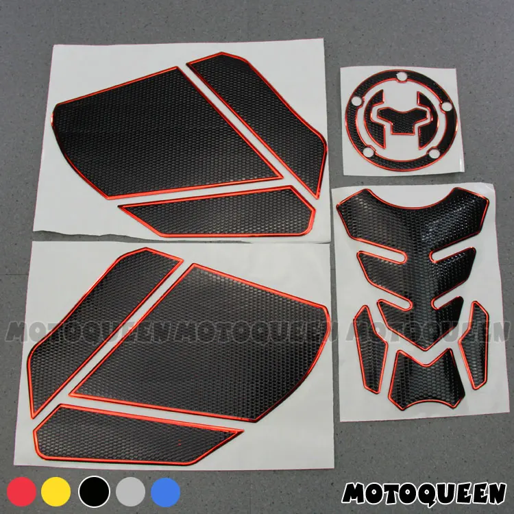 

3D Motorcycle Tank Pad Protector decoration Stickers Decals Gas Fuel Knee Grip Traction Side for Suzuki DL250 DL 250