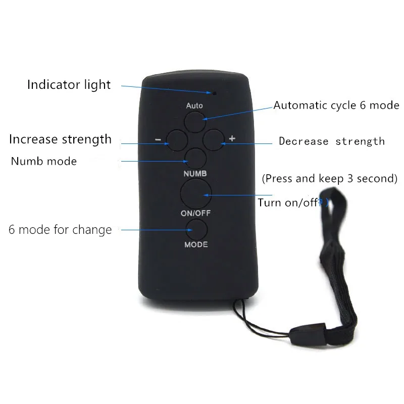 New hot DIY male 6 speed Electro shock remote control wireless accessory electric stimulation BDSM bondage sex toy for man