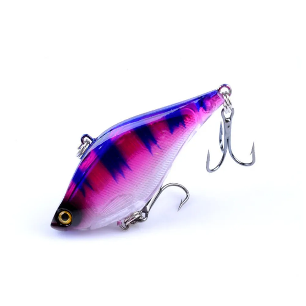 1PCS Fishing Lure Sinking Laser VIB Lure 13.5g 6cm Vibration 6# Hooks Hard Baits Crankbaits Wobbler Bass Fresh Water Fishing