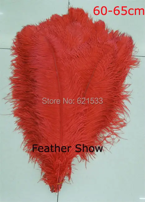 

20pcs/lot!60-65cm long red ostrich feather plumes for wedding centerpieces wedding decor