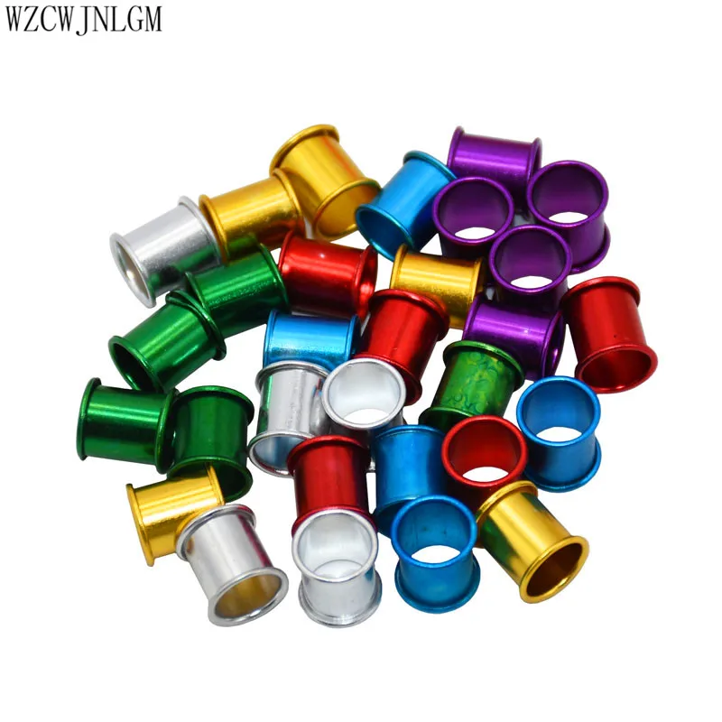 8mm diameter bird pigeon aluminum foot ring 6 color foot  identification racing pigeon color ring bird tool 100pcs